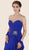 Rina Di Montella - RD2604 Pleated Sweetheart Chiffon A-line Gown in Blue