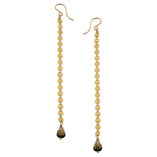 Long Duster Coin Earrings