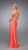 La Femme - Stunning V-neck Evening Gown with Bedazzled Brooch 12139 In Pink