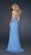 La Femme - Extravagant Chiffon Gown with Thigh High Slit 17431 In Blue