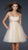 La Femme - Embellished Square Neck Empire Waist Short Dress 17500 In White and Neutral