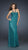 La Femme - Sequined Halter Neck Sheath Dress 17538 in Green