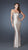 La Femme - Iridescent, Graceful Strapless Fluted Formal 18578 In Neutral