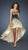 La Femme - Ombre Sequined Strapless High Low Gown 18591 in Black and Gold