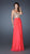 La Femme - Beaded Strapless A-line Chiffon Evening Dress 18708 In Red