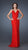 La Femme - 18825 Crisscross Back with Embellished Strap Evening Dress In Red