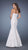 La Femme - Floral Lace Strapless Mermaid Evening Dress 19219 in White and Neutral