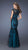 La Femme - Fluted, Fancy Evening Dress with Lovely Layers 19264 In Black and Blue