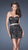 La Femme - Ruched Sweetheart Cocktail Dress 19284 in Black and Neutral
