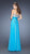 La Femme - 19300 Bejeweled Sweetheart Empire Evening Dress in Blue