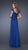 La Femme - Flower Inspired Evening Long Gown 19509 In Blue