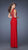 La Femme - Asymmetrical Vivacity Lace Evening Dress 19934 In Red