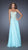 La Femme - Long Embellished Strapless Dress 20114 In Blue