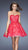 La Femme - Bow Embellished Lace Festivity Dress 20398 In Pink