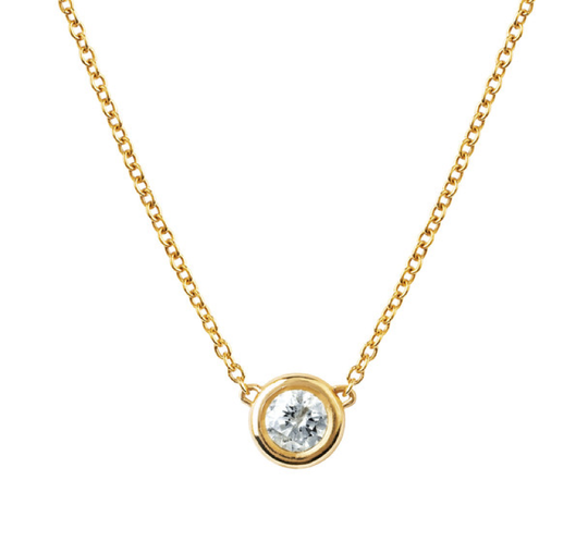 LH x FS Single Bezel Diamond Station Necklace