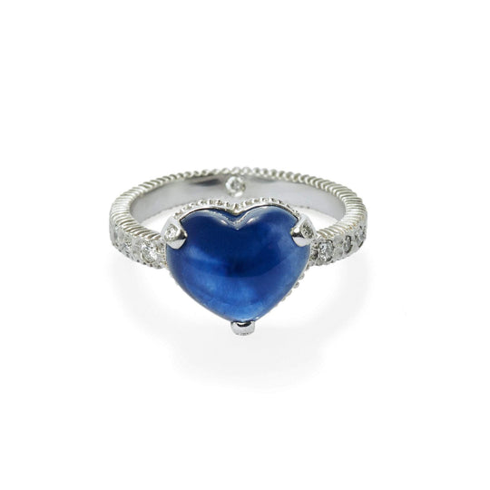 Elizabeth Buenaventura -  Heart Sapphire Ring