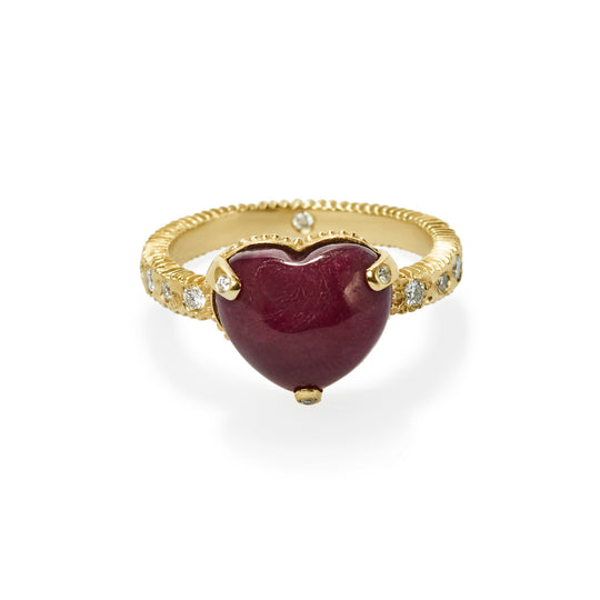 Ruby Heart Ring