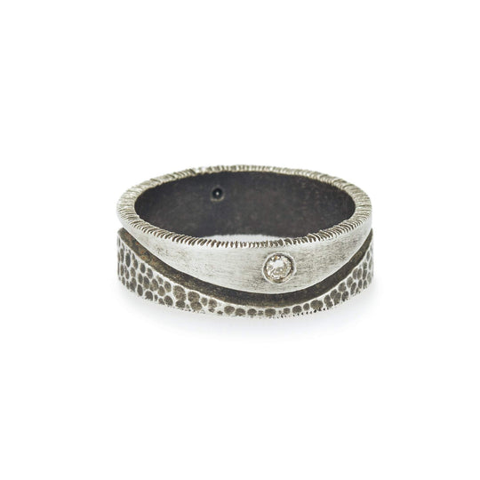 Elizabeth Buenaventura -  Oxidized Men's Duality Ring