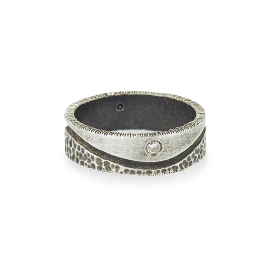 Oxidized Men's Duality Ring