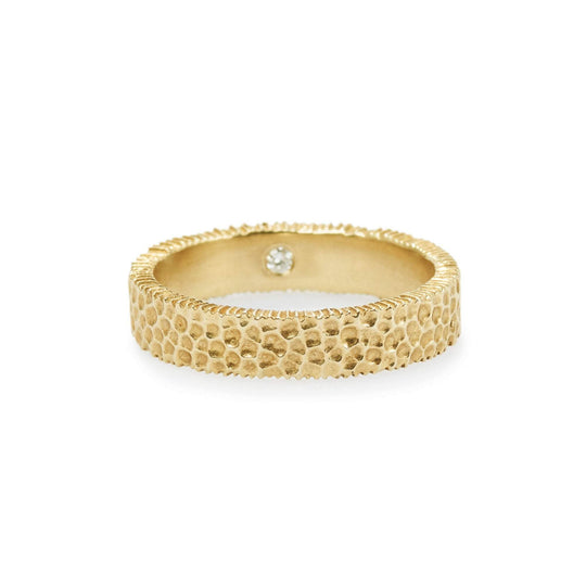 Elizabeth Buenaventura -  Hammered Harmony Men's Ring