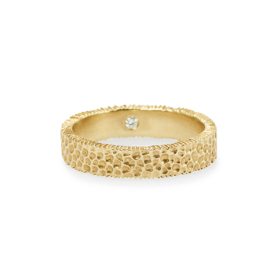 Hammered Harmony Men's Ring