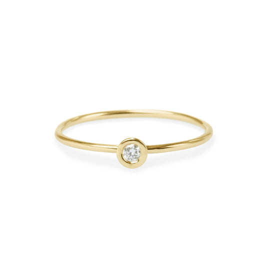 Round Diamond Friendship Ring