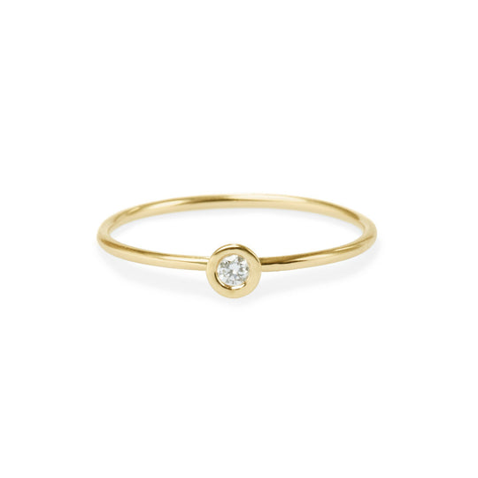 Elizabeth Buenaventura -  Round Diamond Friendship Ring