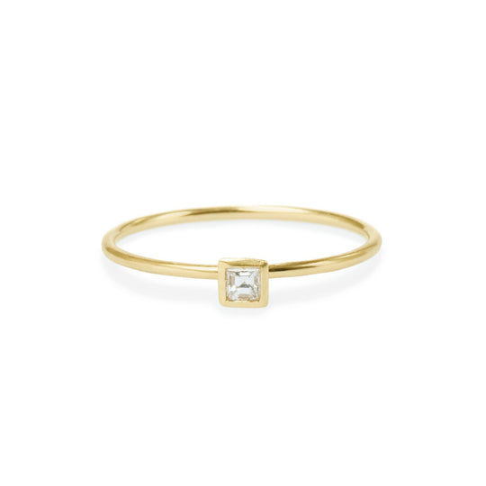 Elizabeth Buenaventura -  Square Diamond Friendship Ring