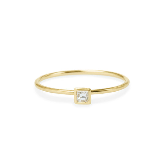 Square Diamond Friendship Ring