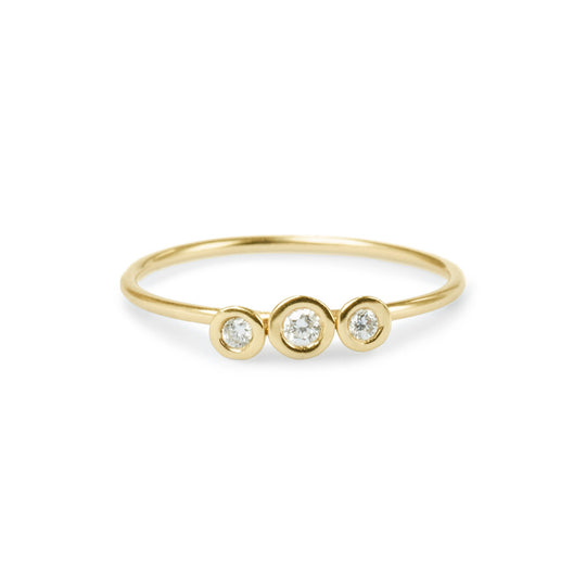 Trinity Diamond Gold Ring