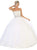 May Queen - LK114 Strapless Embellished Ballgown In White