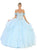May Queen - LK120 Jeweled Sweetheart Bodice Ballgown In Blue