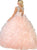 May Queen - LK125 Embellished Scoop Tiered Quinceanera In Pink