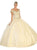 May Queen - LK127 Embellished Off-Shoulder Quinceanera In Neutral