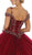 May Queen - LK127 Embellished Off-Shoulder Quinceanera In Red