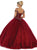 May Queen - LK127 Embellished Off-Shoulder Quinceanera In Red