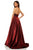 Sherri Hill - 52424 V-Neck Open Back Evening Dress In Red