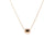 Lente Pendant with Diamond frame in 18K Rose Gold