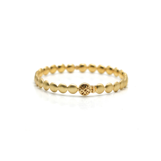 Lente Bangle in 18k Yellow Gold With Satin Finish