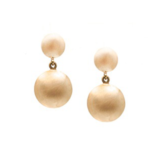 Lente 2 Tier Earrings in 18k Yellow Gold