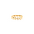 Lente Ring with Diamond Detail in 18k Yellow Gold