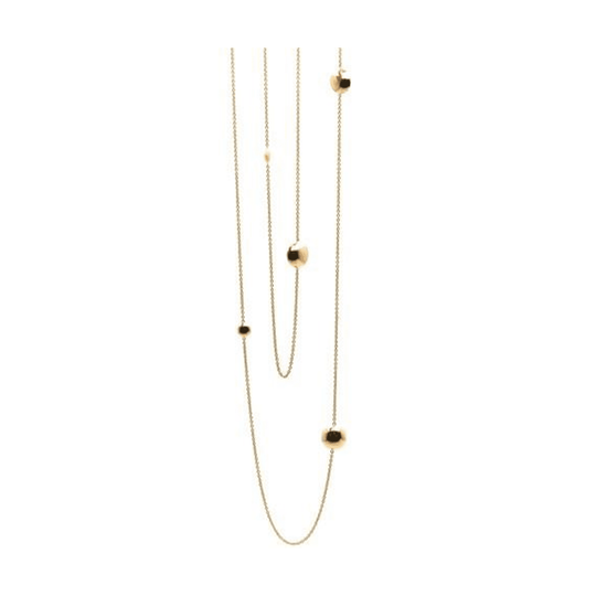 Tresor Collection - Pave Diamond Lente 36'' Long Necklace in 18 Yellow Gold