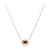 Lente Necklace in 18k  Rose Gold With Diamond Pave Frame