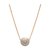 Pave Diamond Large Lente Necklace in 18k Yellow Gold