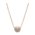 Tresor Collection - Pave Diamond Large Lente Necklace in 18k Yellow Gold