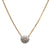 18k Rose Gold Necklace With Diamond