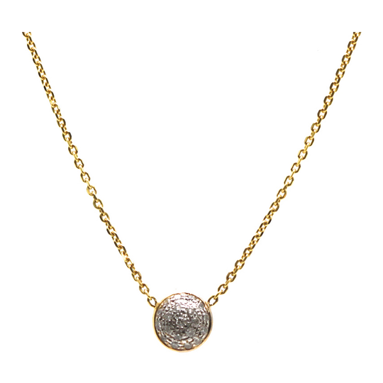 18k Yellow Gold Necklace With Diamond