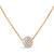 18K White Gold Lente Necklace With Diamond