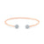 18K Rose Gold Lente Bangle With Diamond