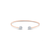 18K Yellow Gold Lente Bangle With Diamond